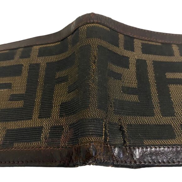 Fendi Bifold Wallet - FF Zucca - unisex - designer - fabric - leather - brown - Picture 7 of 16